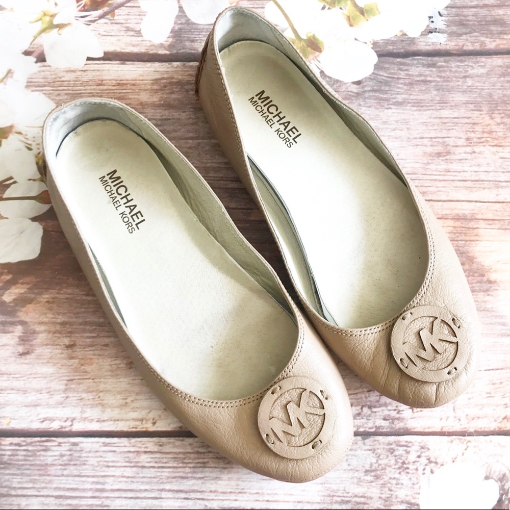 Michael Kors Cream Leather Mocs